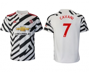 Men 2020-2021 club Manchester United away aaa version 7 white Soccer Jerseys