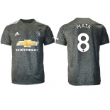Men 2020-2021 club Manchester United away aaa version 8 black Soccer Jerseys