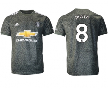 Men 2020-2021 club Manchester United away aaa version 8 black Soccer Jerseys
