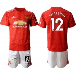 Men 2020-2021 club Manchester United home 12 red Soccer Jerseys