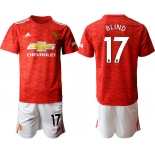 Men 2020-2021 club Manchester United home 17 red Soccer Jerseys