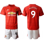 Men 2020-2021 club Manchester United home 9 red Soccer Jerseys