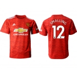 Men 2020-2021 club Manchester United home aaa version 12 red Soccer Jerseys