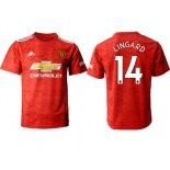 Men 2020-2021 club Manchester United home aaa version 14 red Soccer Jerseys
