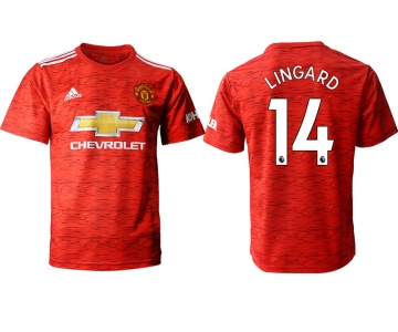 Men 2020-2021 club Manchester United home aaa version 14 red Soccer Jerseys