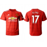 Men 2020-2021 club Manchester United home aaa version 17 red Soccer Jerseys