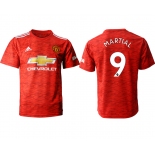Men 2020-2021 club Manchester United home aaa version 9 red Soccer Jerseys