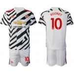 Men 2020-2021 club Manchester united away 10 white Soccer Jerseys