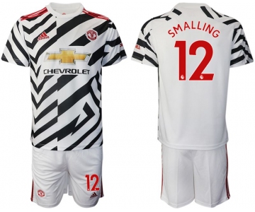 Men 2020-2021 club Manchester united away 12 white Soccer Jerseys