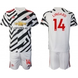 Men 2020-2021 club Manchester united away 14 white Soccer Jerseys