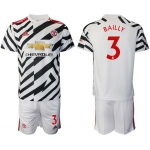 Men 2020-2021 club Manchester united away 3 white Soccer Jerseys