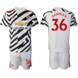 Men 2020-2021 club Manchester united away 36 white Soccer Jerseys