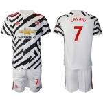 Men 2020-2021 club Manchester united away 7 white Soccer Jerseys1