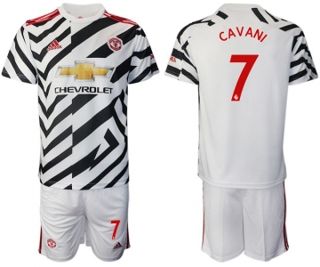 Men 2020-2021 club Manchester united away 7 white Soccer Jerseys1