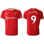 Men 2021-2022 Club Manchester United home red aaa version 9 Adidas Soccer Jersey