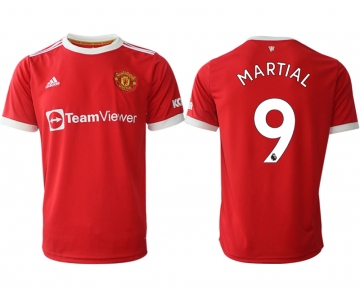 Men 2021-2022 Club Manchester United home red aaa version 9 Adidas Soccer Jersey
