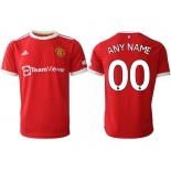 Men 2021-2022 Club Manchester United home red aaa version customized Adidas Soccer Jersey