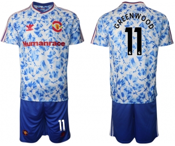 Men 2021 Manchester united adidas Human Race 11 soccer jerseys