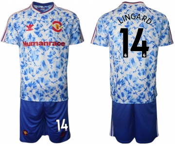 Men 2021 Manchester united adidas Human Race 14 soccer jerseys