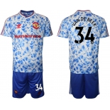 Men 2021 Manchester united adidas Human Race 34 soccer jerseys