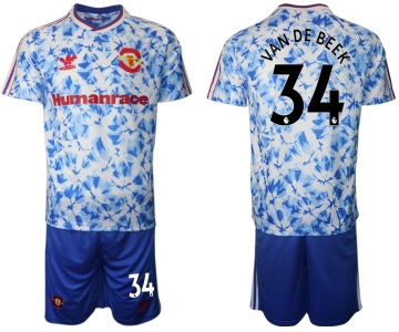 Men 2021 Manchester united adidas Human Race 34 soccer jerseys