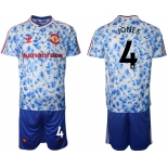 Men 2021 Manchester united adidas Human Race 4 soccer jerseys