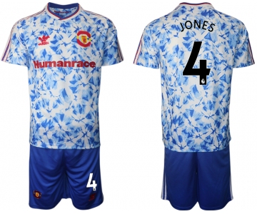 Men 2021 Manchester united adidas Human Race 4 soccer jerseys