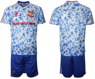 Men 2021 Manchester united adidas Human Race soccer jerseys