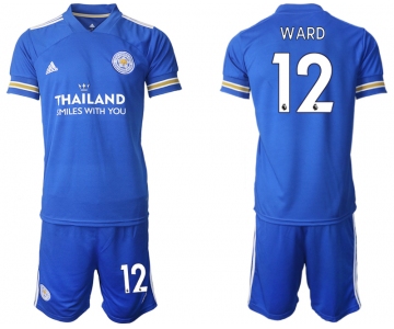 Men 2020-2021 club Leicester City home 12 blue Soccer Jerseys