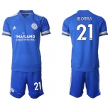 Men 2020-2021 club Leicester City home 21 blue Soccer Jerseys