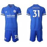 Men 2020-2021 club Leicester City home 31 blue Soccer Jerseys