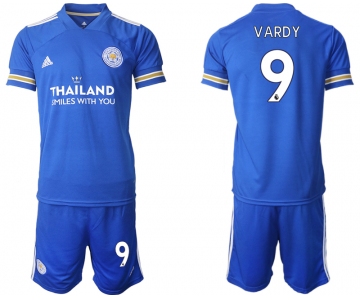 Men 2020-2021 club Leicester City home 9 blue Soccer Jerseys