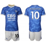 Men 2021-2022 Club Leicester City home blue 10 Adidas Soccer Jersey