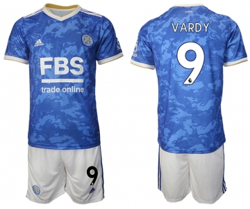 Men 2021-2022 Club Leicester City home blue 9 Adidas Soccer Jersey