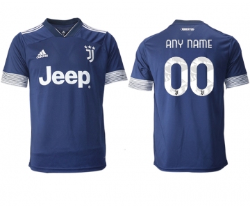 Men 2020-2021 club Juventus away aaa version customized blue Soccer Jerseys