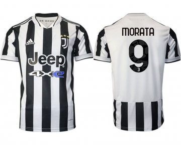 Men 2021-2022 Club Juventus home aaa version white 9 Adidas Soccer Jersey