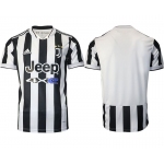 Men 2021-2022 Club Juventus home aaa version white blank Adidas Soccer Jersey