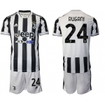 Men 2021-2022 Club Juventus home white 24 Adidas Soccer Jerseys
