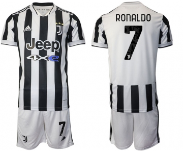Men 2021-2022 Club Juventus home white 7 Adidas Soccer Jerseys