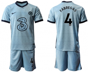 Men 2020-2021 club Chelsea away Light blue 4 Soccer Jerseys