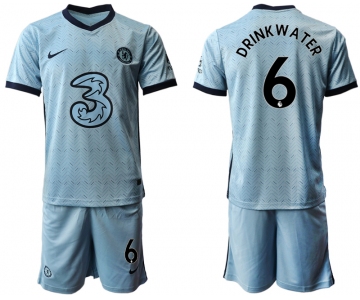 Men 2020-2021 club Chelsea away Light blue 6 Soccer Jerseys