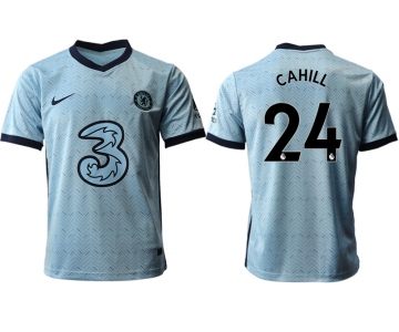 Men 2020-2021 club Chelsea away aaa version 24 Light blue Soccer Jerseys