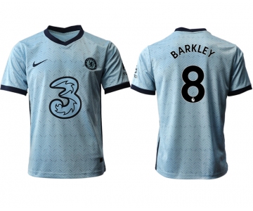 Men 2020-2021 club Chelsea away aaa version 8 Light blue Soccer Jerseys