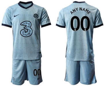 Men 2020-2021 club Chelsea away customized Light blue Soccer Jerseys