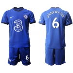 Men 2020-2021 club Chelsea home 6 blue Soccer Jerseys