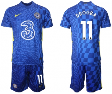Men 2021-2022 Club Chelsea FC home blue 11 Nike Soccer Jerseys