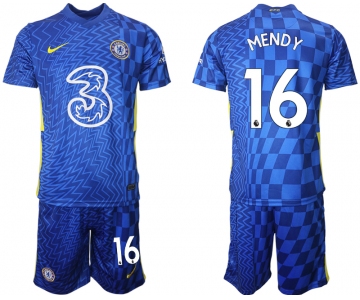 Men 2021-2022 Club Chelsea FC home blue 16 Nike Soccer Jerseys