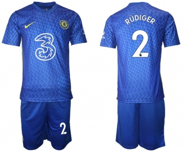 Men 2021-2022 Club Chelsea FC home blue 2 Nike Soccer Jersey
