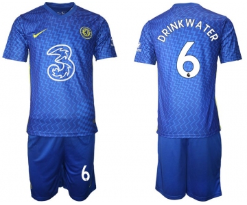 Men 2021-2022 Club Chelsea FC home blue 6 Nike Soccer Jersey