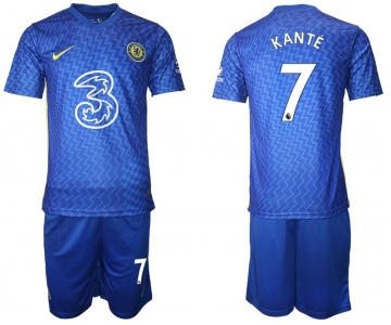 Men 2021-2022 Club Chelsea FC home blue 7 Nike Soccer Jersey